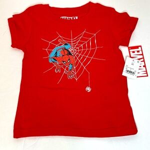 Marvel Red Spider-Man Baby Boys Short Sleeve Graphic Print T-shirt Size 18M New!